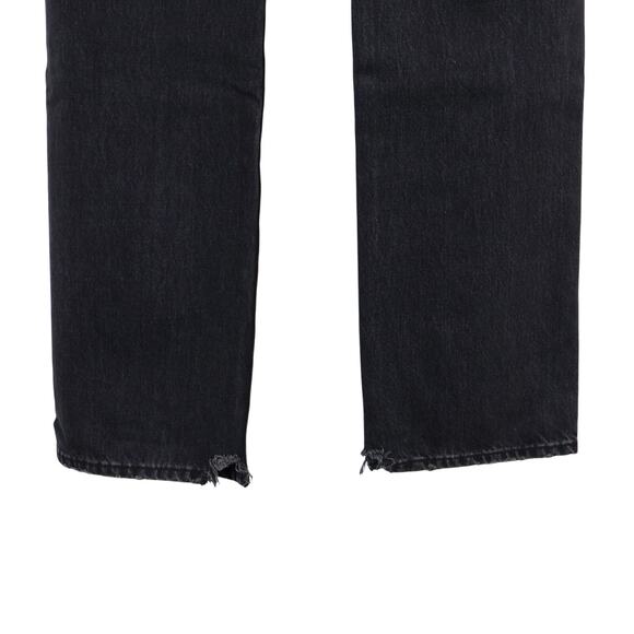 NWT Edwin Simone Mid-Rise Straight Leg Button Fly Denim Jean Maire Black Size 26 - Picture 5 of 8